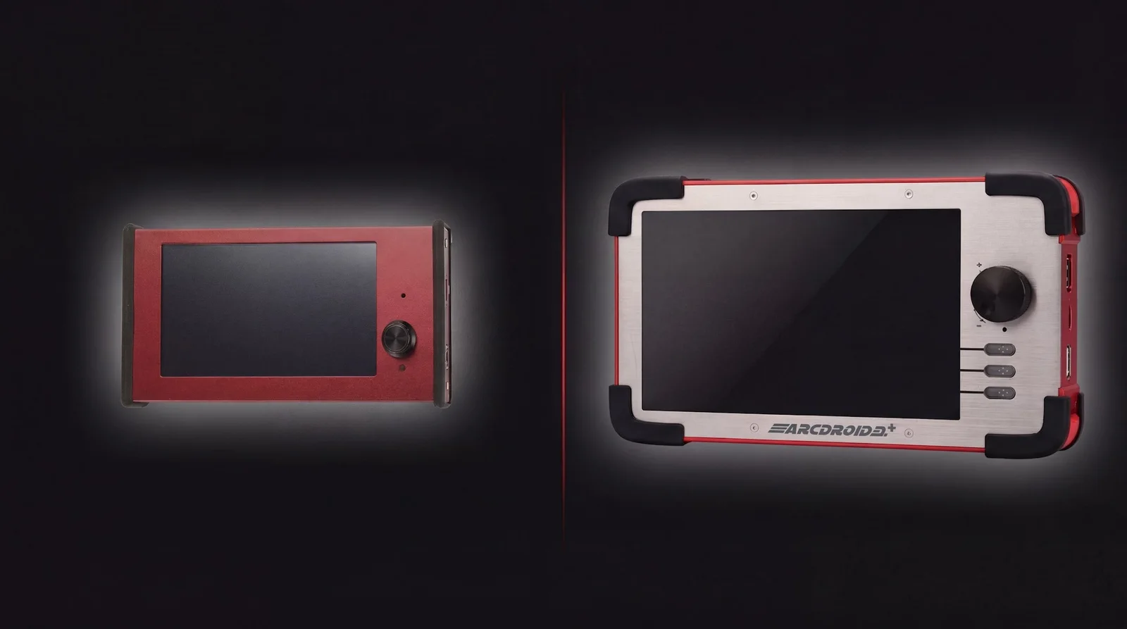 The ArcDroid Plus controller next to the older Simple Trace unit