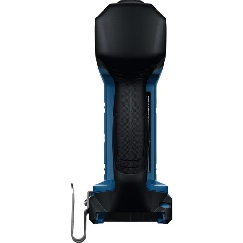 Rear view of the Bosch 18V pin nailer showing its belt hook