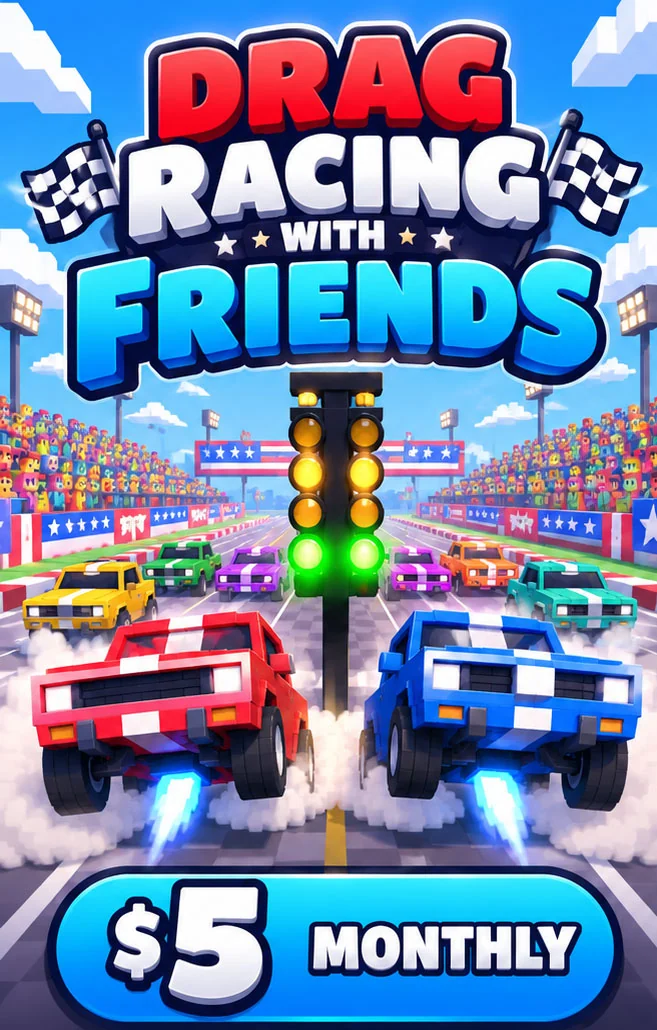 Monthly streamer access for Drag Racing With Friends