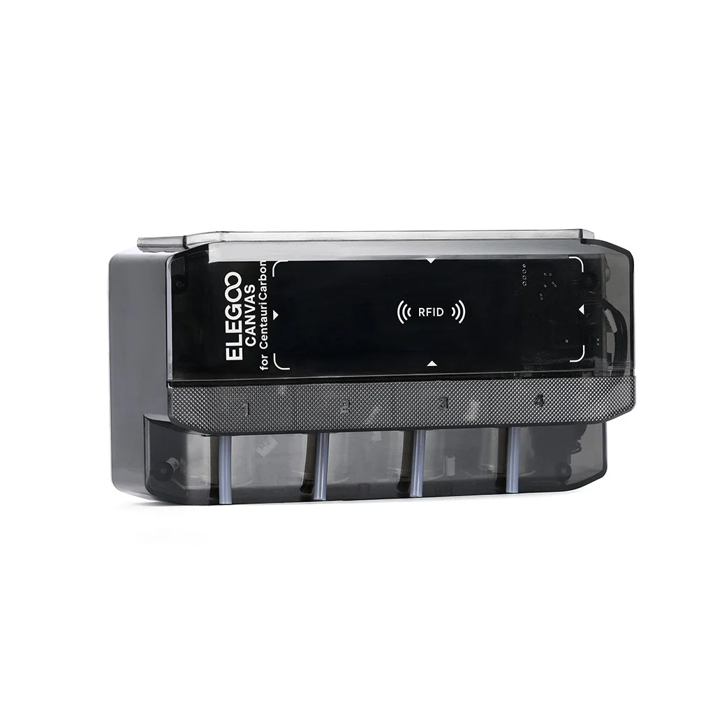 A closer official view of the Centauri Carbon 2 Combo hardware or printing system
