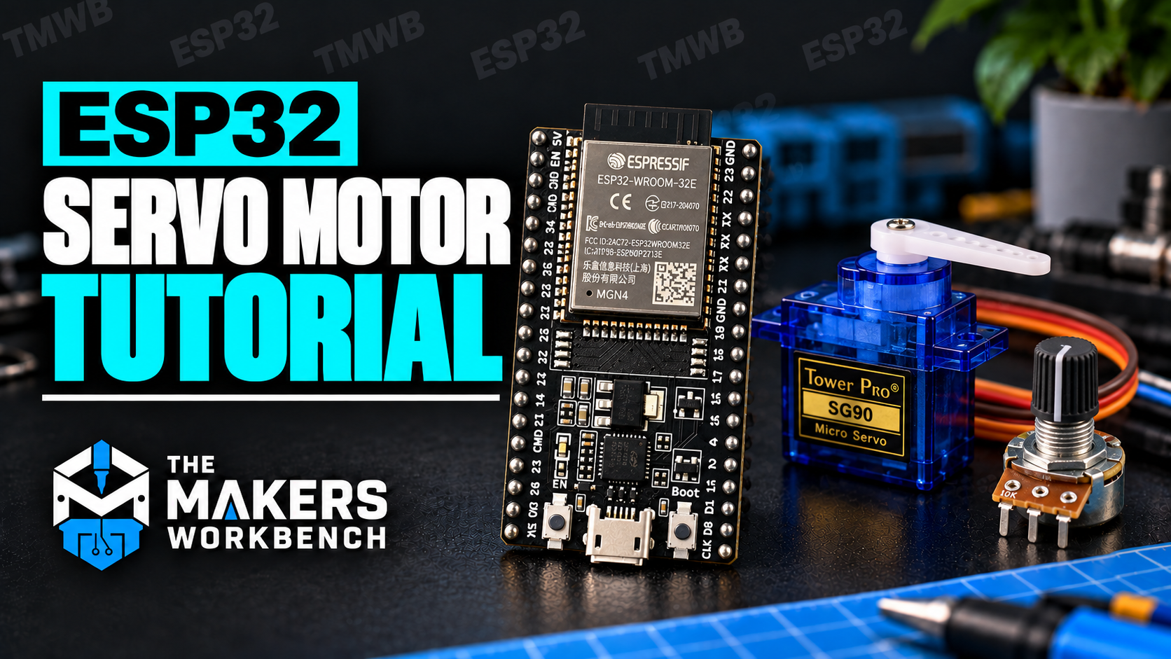 ESP32 Servo Motor Tutorial card (horizontal)