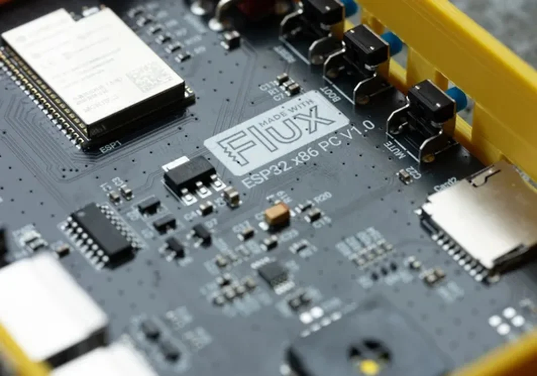 A close-up board photo Flux published with the post
