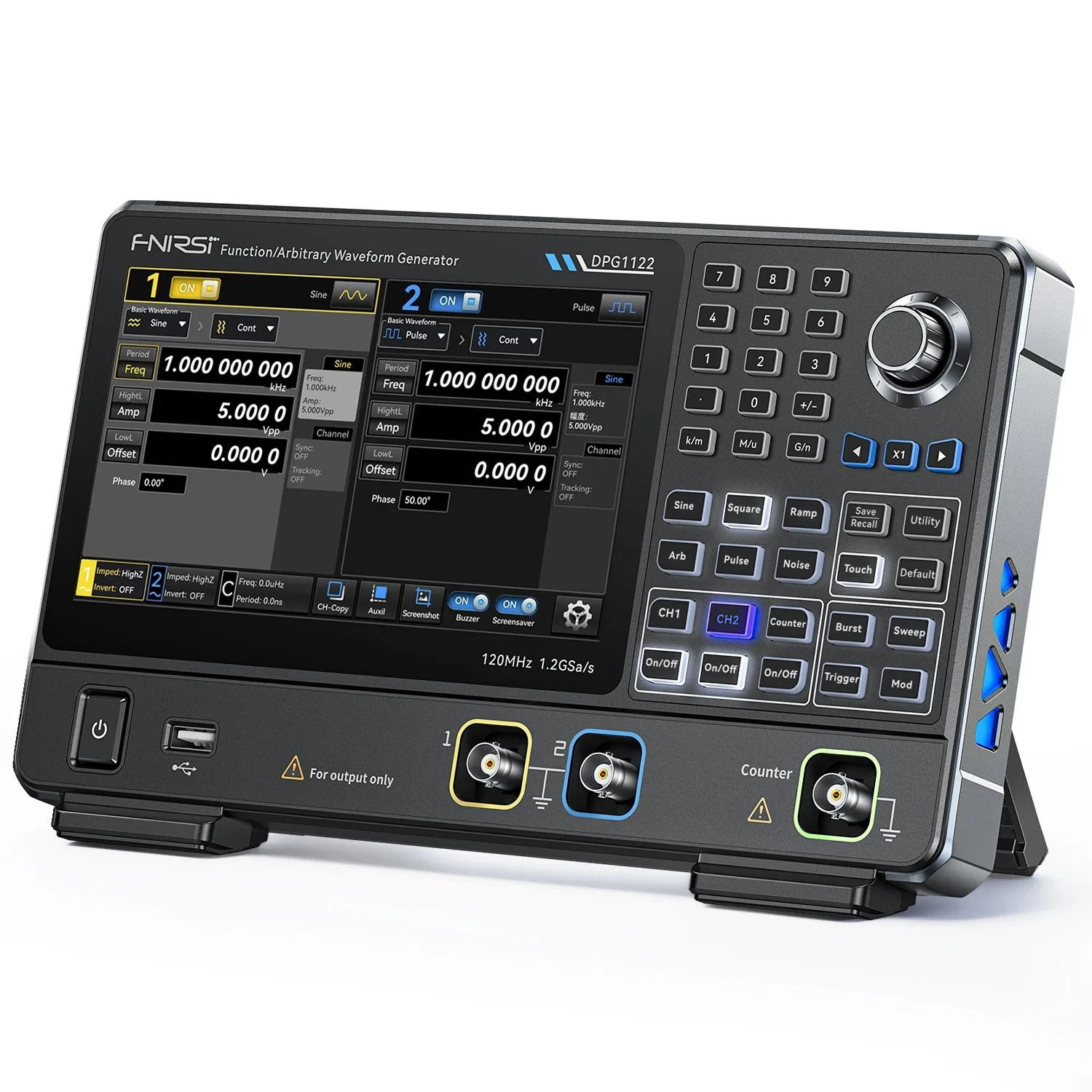 FNIRSI DPG1122 function and arbitrary waveform generator