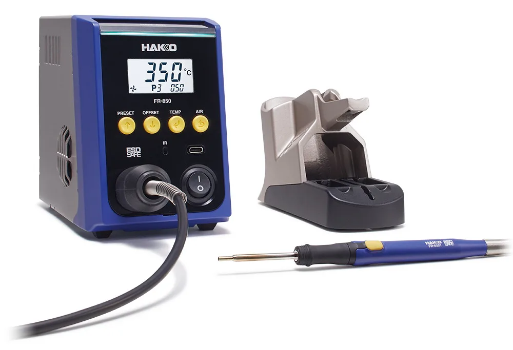 The FR-850 station with its stand and handpiece