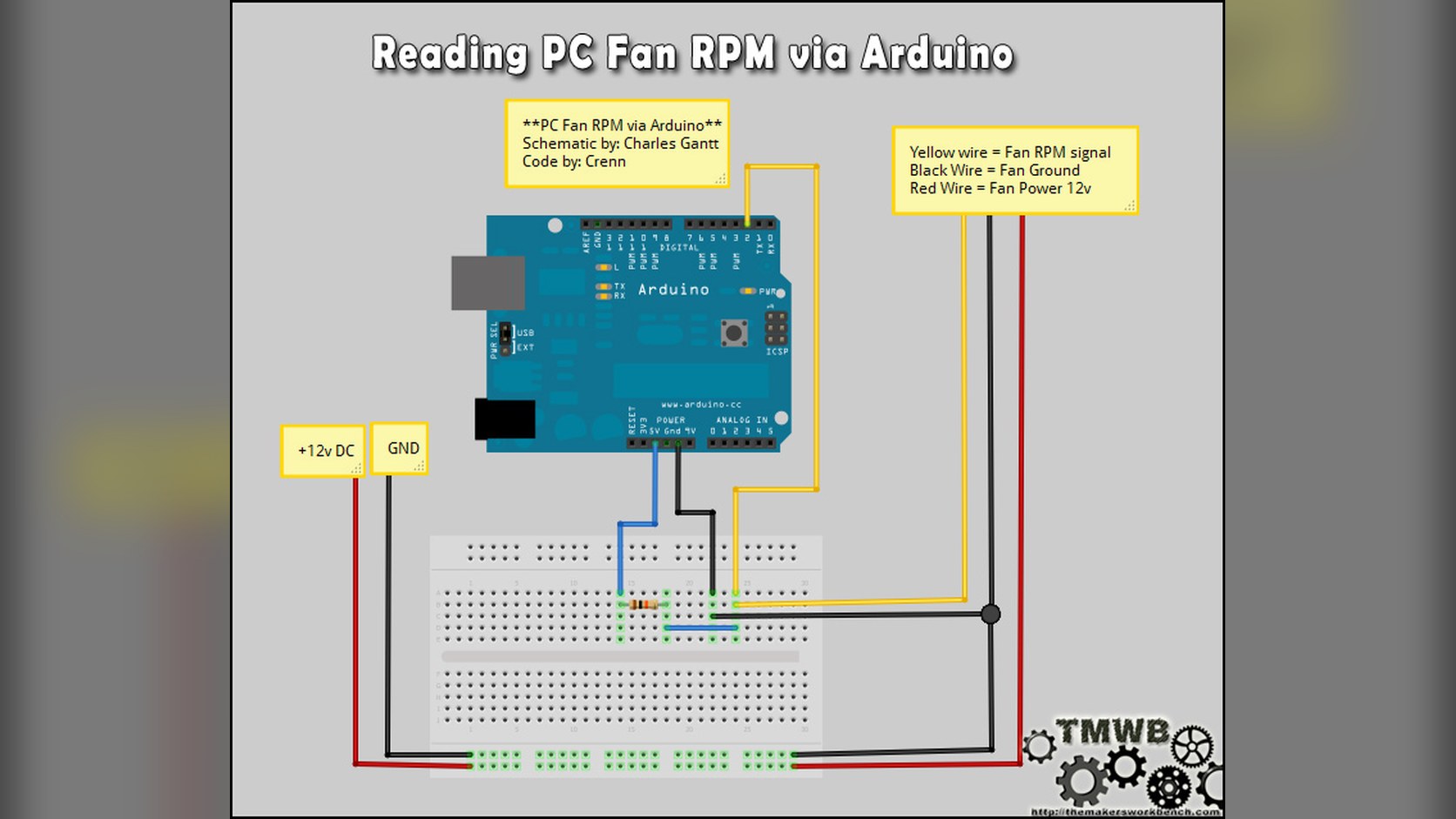 Reading PC Fan RPM with an Arduino