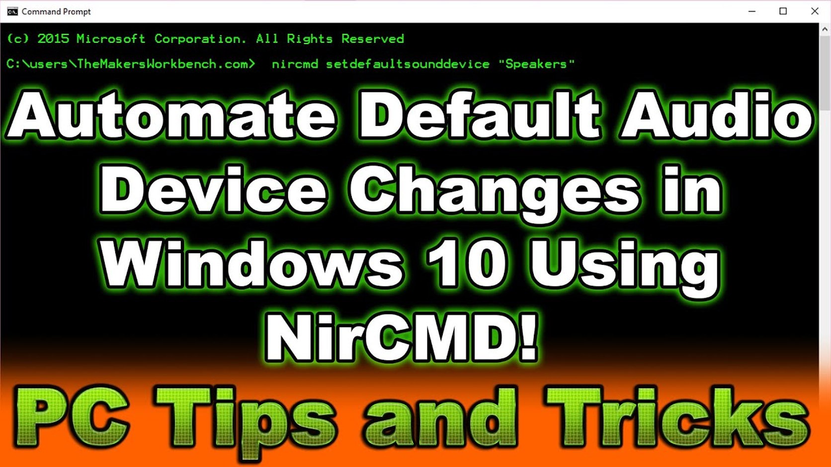 Use NirCMD To Change Default Audio Device in Windows on Startup