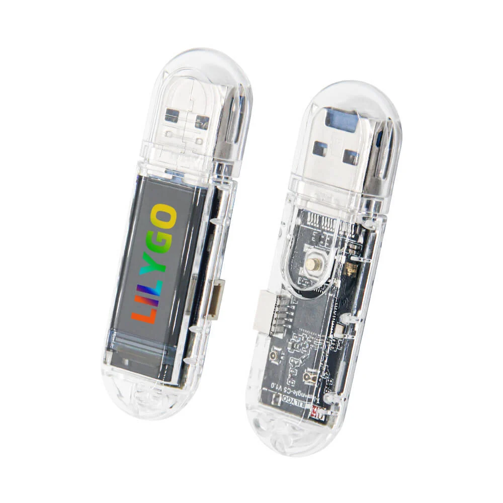 LILYGO T-Dongle-C5 transparent case front view