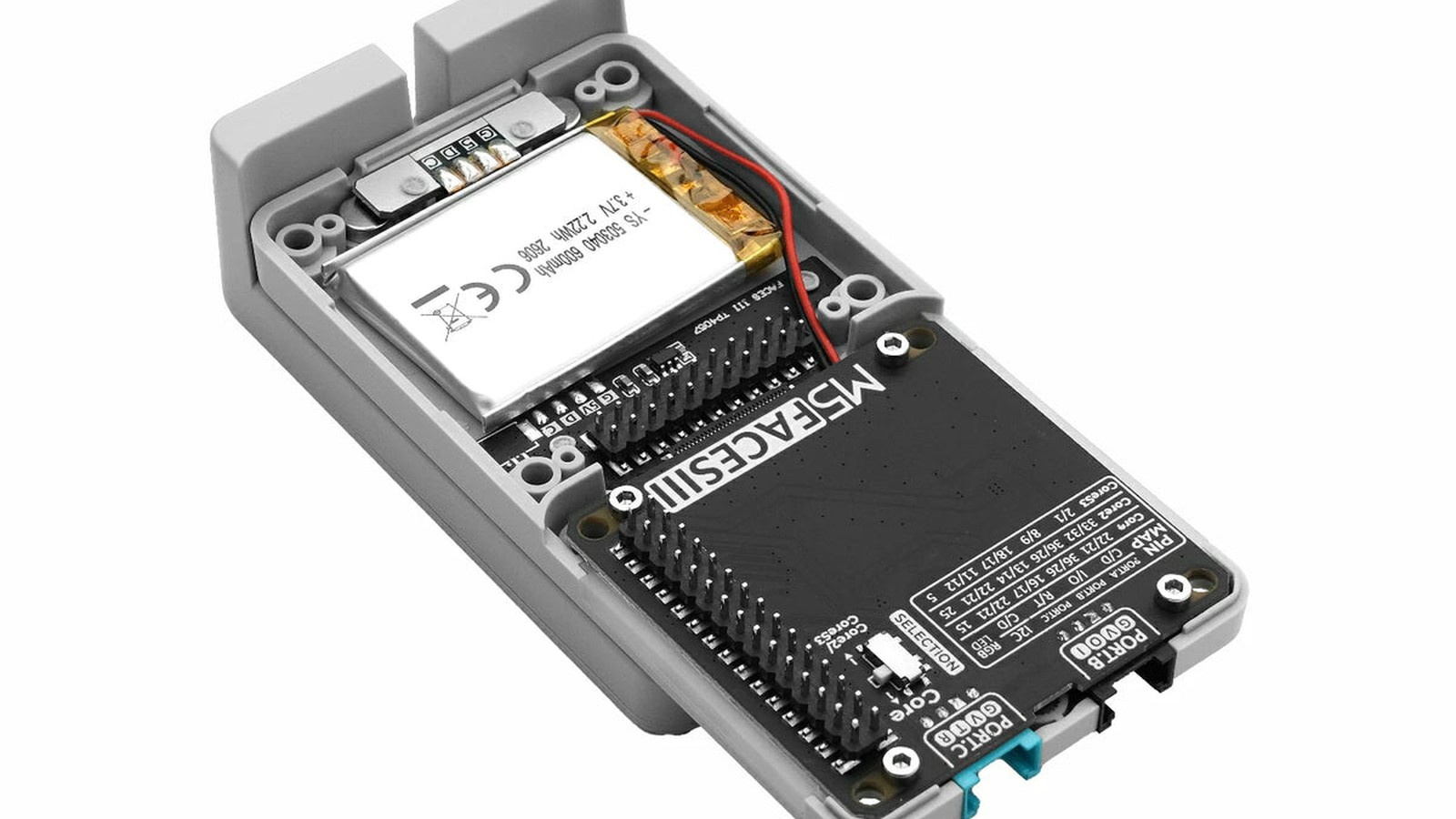 M5Stack Faces 3 Bottom Board shown at an angle