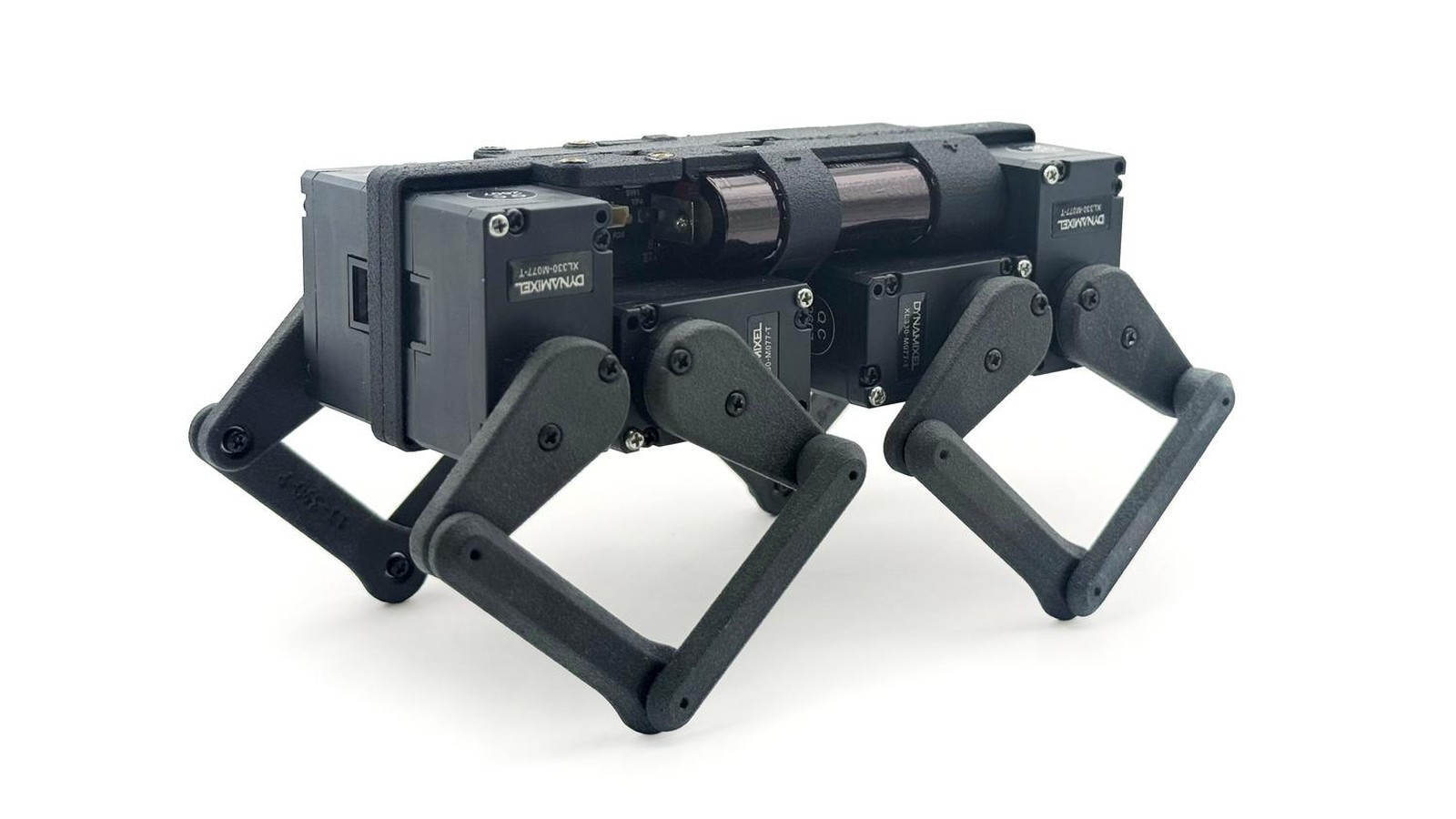 Q8botOne palm-sized quadruped robot