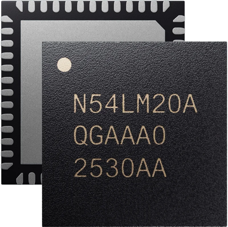 nRF54LM20A chip package shown on Nordic's product page