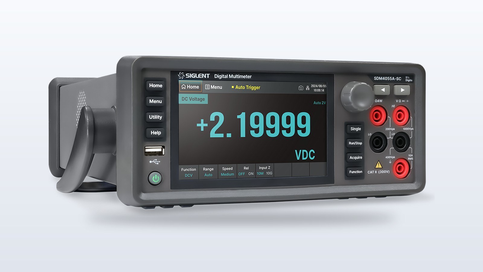 Siglent SDM4000A bench digital multimeter with its touchscreen display