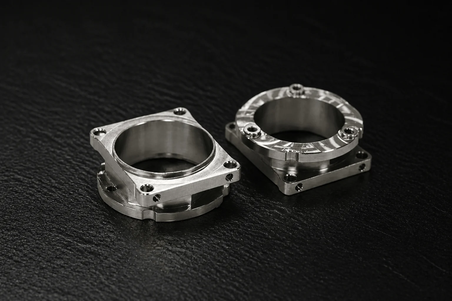 Machined aluminum parts from the ToolDance X1