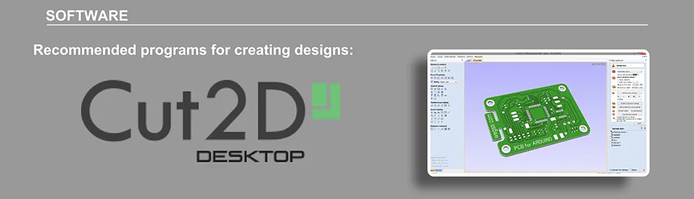 WEGSTR's software slide recommending Cut2D Desktop for designing parts