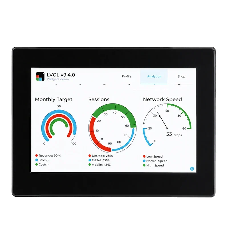 Front of the WT32P4C5-43S display board from Wireless-Tag's store page