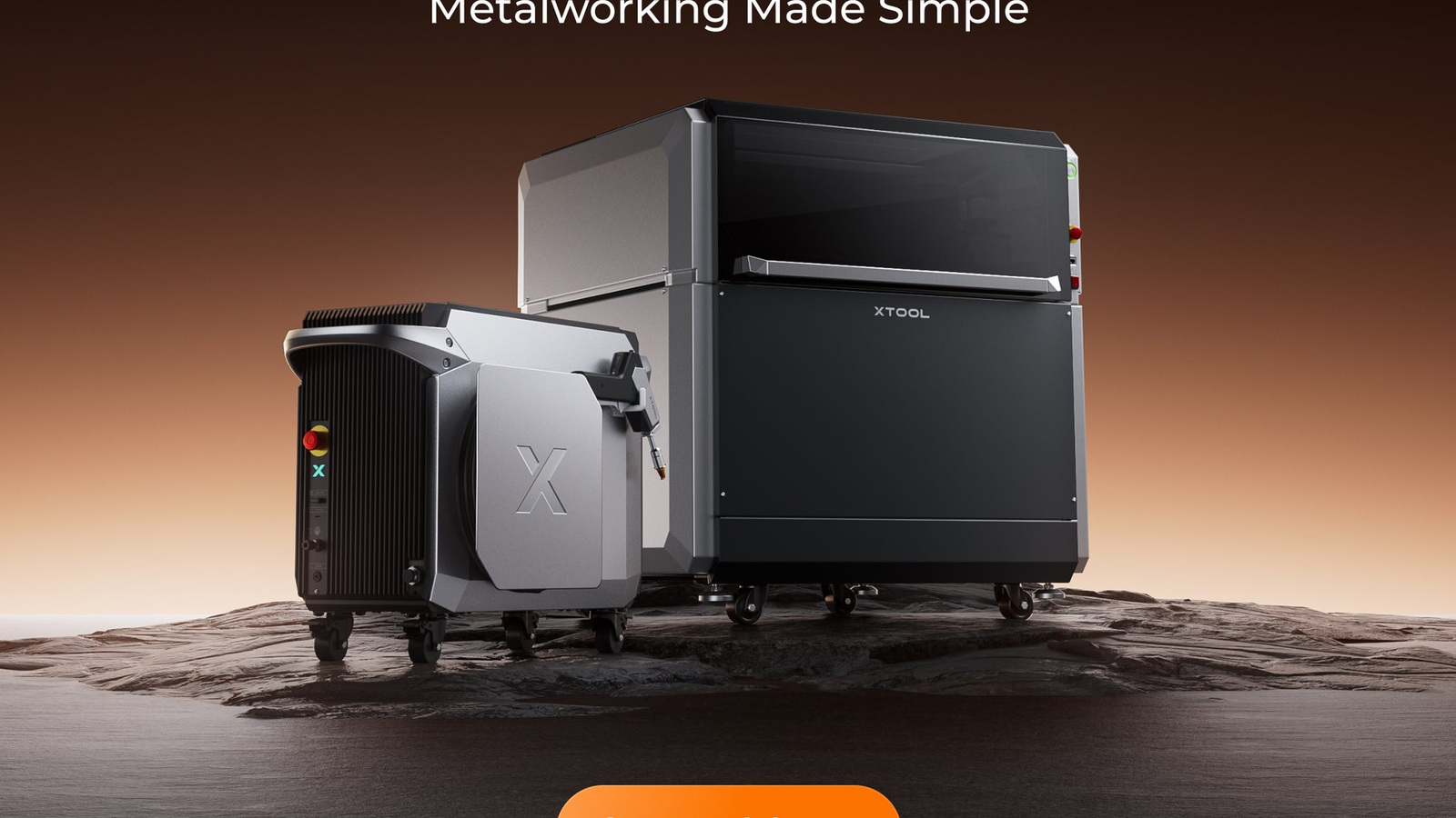 xTool MetalFab laser welder and CNC cutting system in a workshop