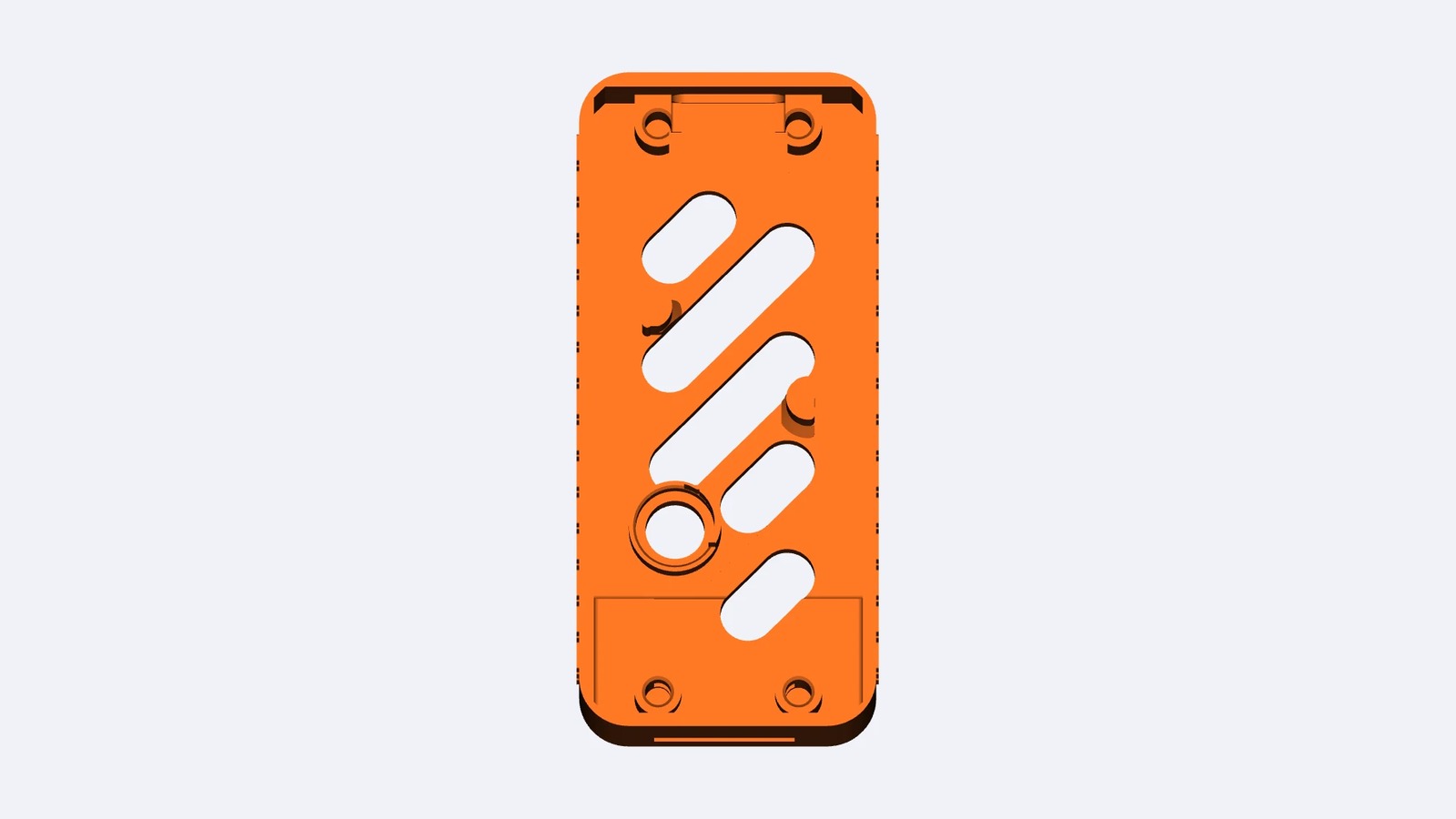 Render of the YuzukiNeko 3D-printable shell, interior view