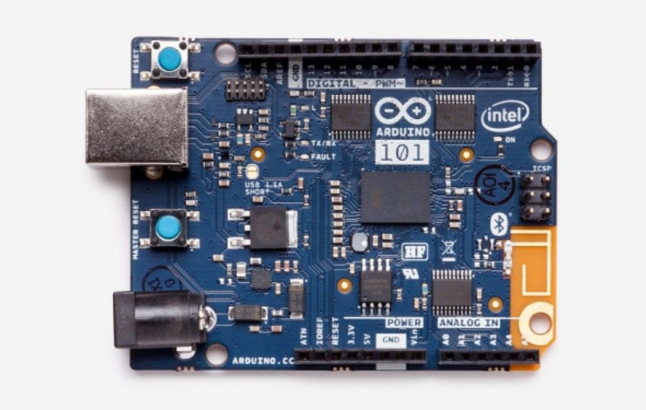 Photo of the Arduino 101 (Genuino 101)