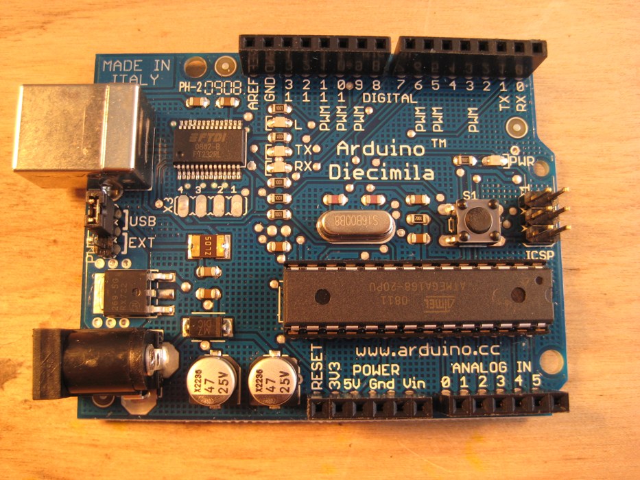 Photo of the Arduino Diecimila