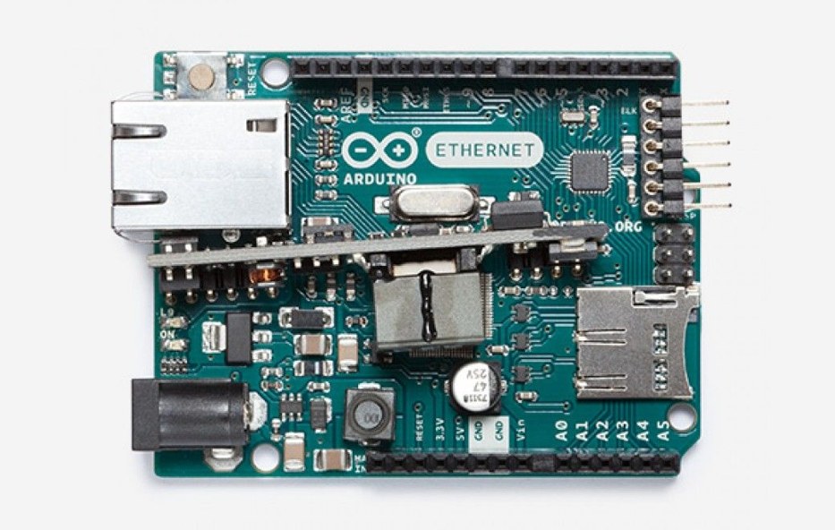 Photo of the Arduino Ethernet