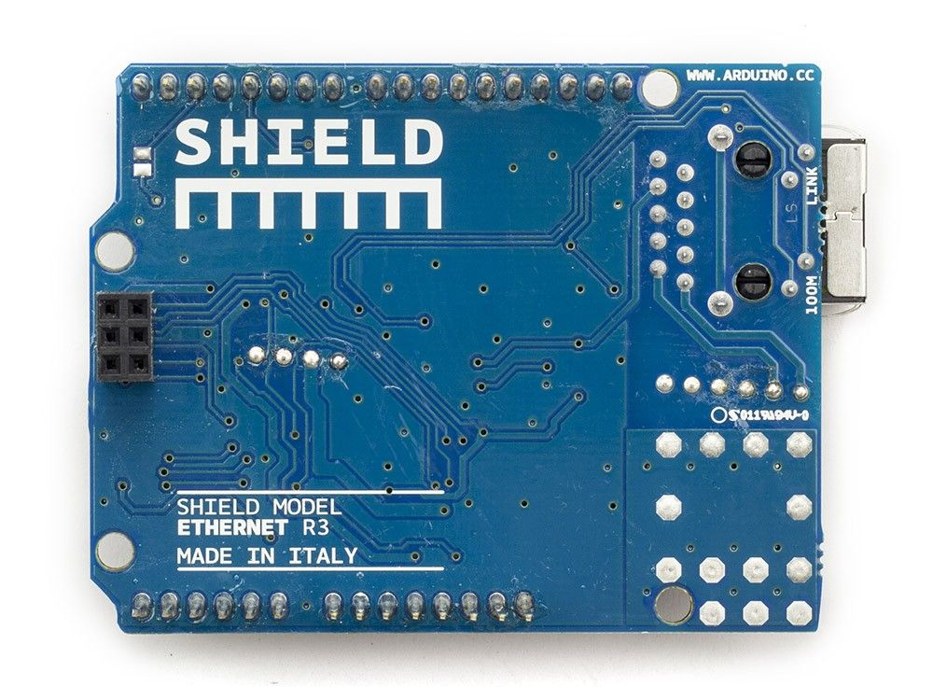 Photo of the Arduino Ethernet Shield (original)