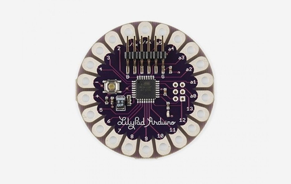 Photo of the LilyPad Arduino