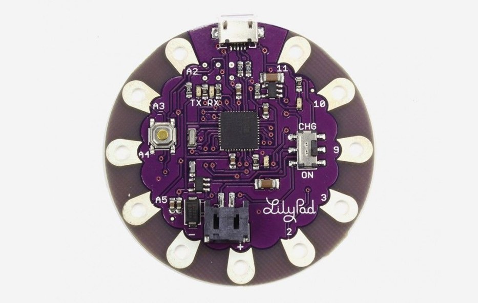Photo of the LilyPad Arduino