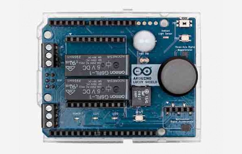 Photo of the Arduino Lucky Shield