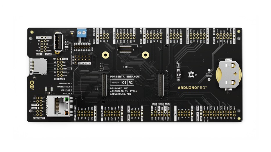 Photo of the Arduino Portenta Breakout