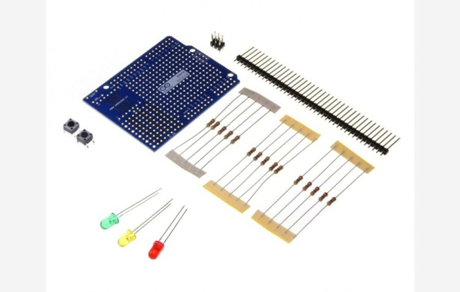Photo of the Arduino Proto Extension Kit and Mega Proto Kit