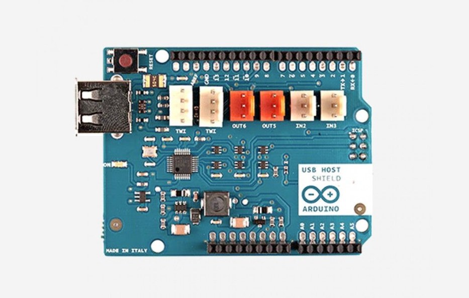 Photo of the Arduino USB Host Shield