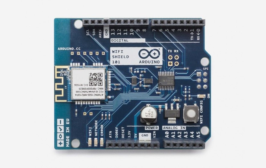 Photo of the Arduino WiFi Shield 101