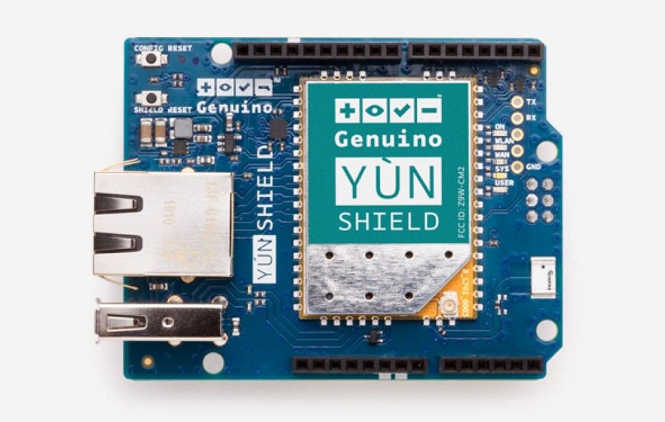 Photo of the Arduino Yún Shield