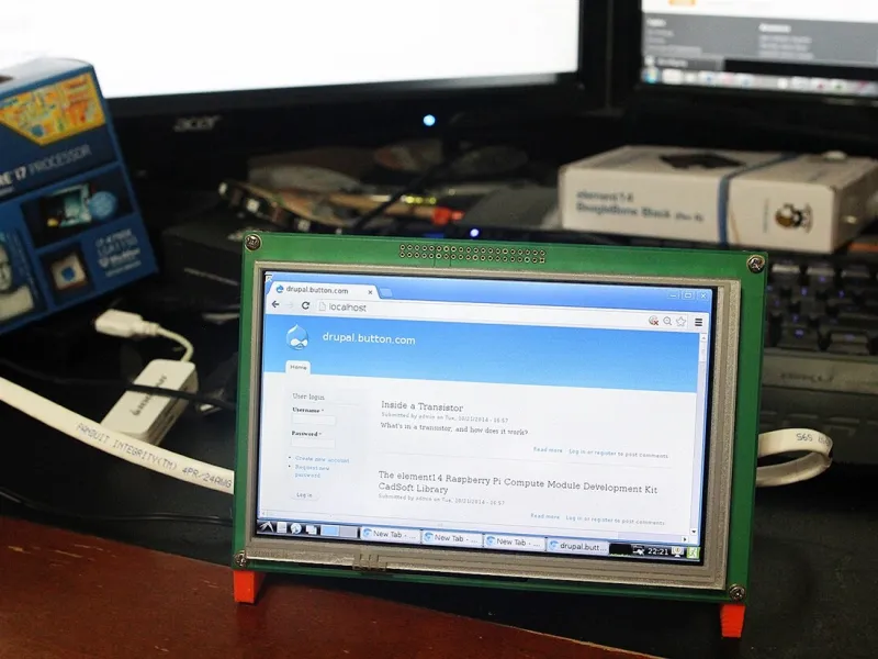 Beaglebone Black Screen Running Drupal