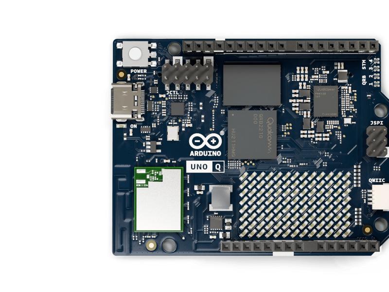 Top view of the Arduino UNO Q development board