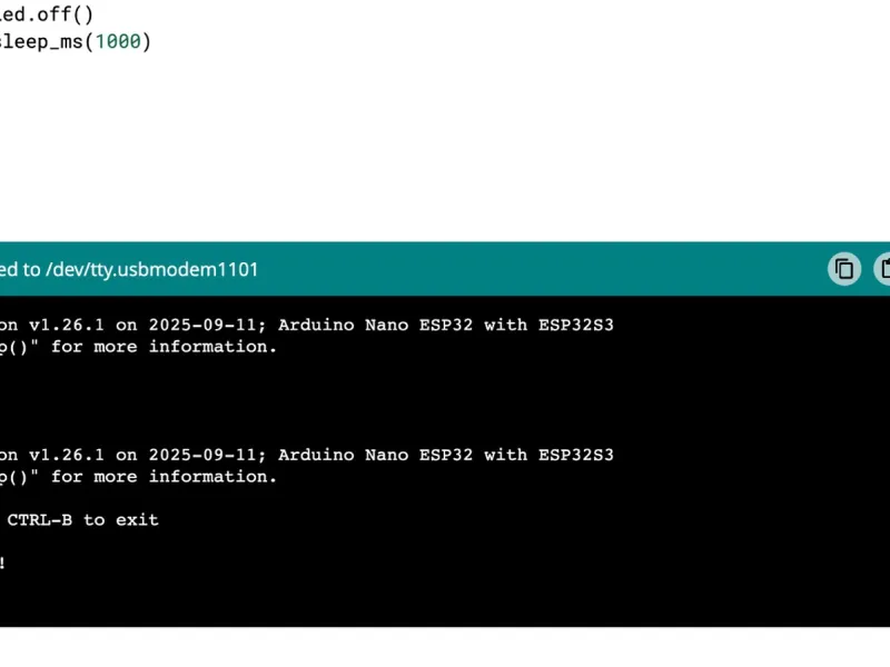 Using the MicroPython REPL on Arduino cover image