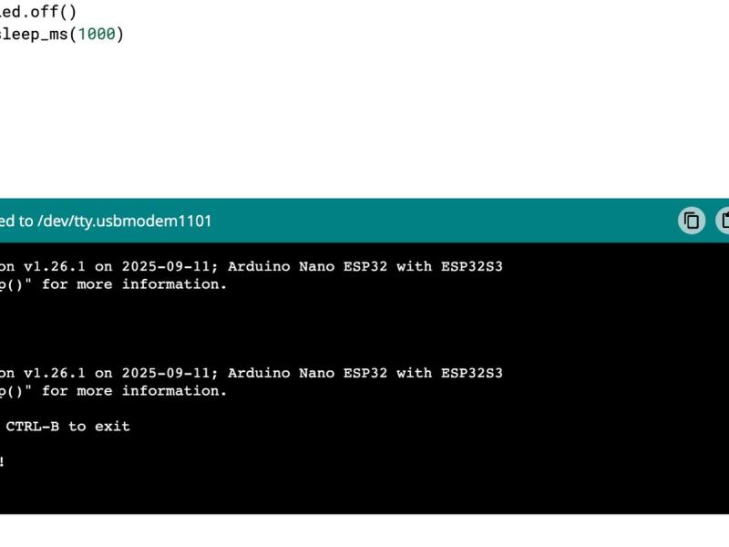 Using the MicroPython REPL on Arduino cover image