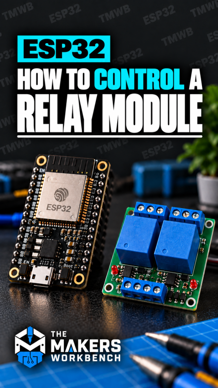 ESP32 Relay Module Tutorial card (vertical)