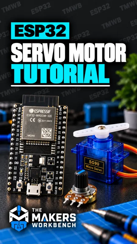 ESP32 Servo Motor Tutorial card (vertical)