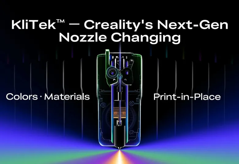 Official Creality image for the K3 with KliTek announcement