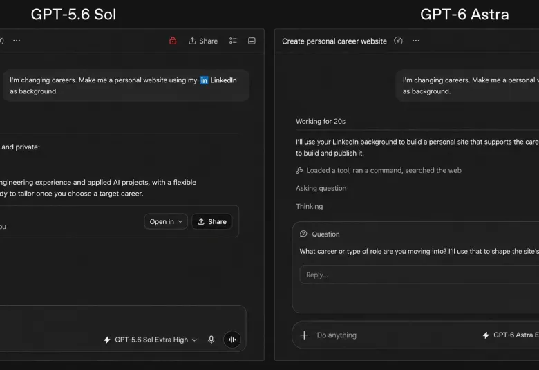 OpenAI's announcement graphic for GPT-6 Astra.