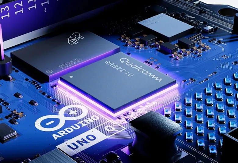 The Qualcomm QRB2210 processor on the Arduino UNO Q board