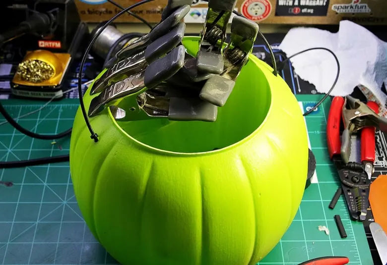 Weekend Halloween Project: Illuminated Candy Bucket Featuring BBC Microbit