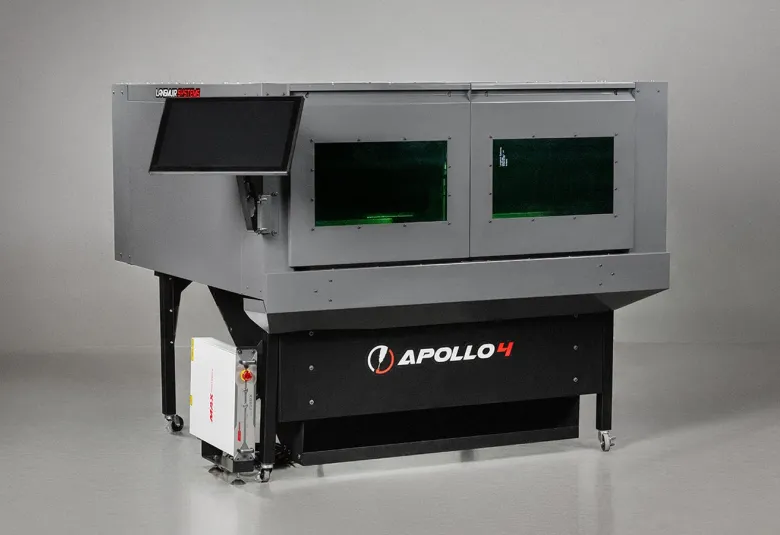 Langmuir Systems Apollo 4 CNC fiber laser in a studio