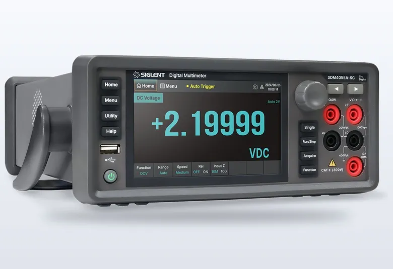 Siglent SDM4000A bench digital multimeter with its touchscreen display