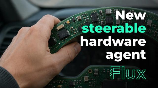 Lead graphic from Flux's steerable-agent post