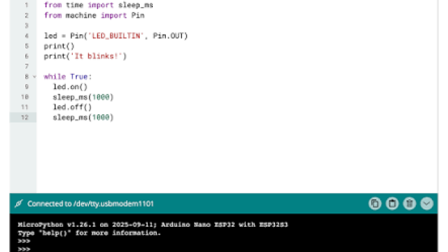 Using the MicroPython REPL on Arduino cover image