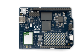 Top view of the Arduino UNO Q development board