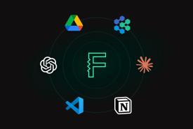 Flux mark ringed by other AI tool logos