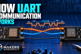 How UART Communication Works card (horizontal)