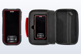 ICON handheld inspection camera with a red-trimmed 4.3 inch screen and control buttons